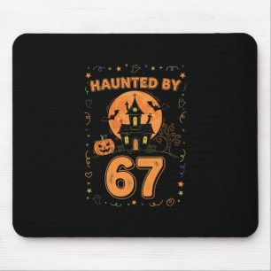 ハロウィーンの幽霊 67 シックス セブン ミーム 1 (12)  マウスパッド