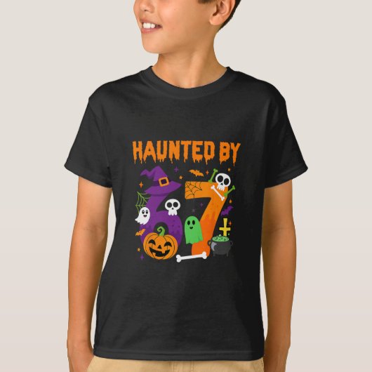 ハロウィーンの幽霊 67 シックス セブン ミーム 1 (17)  Tシャツ (正面)