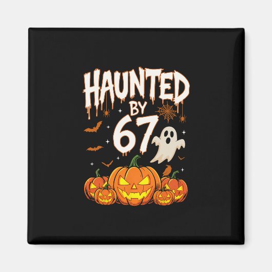 ハロウィーンの幽霊 67 シックス セブン ミーム 1 (7) マグネット (正面)