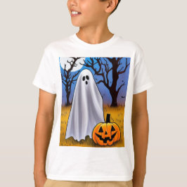 ハロウィーンの幽霊 Tシャツ