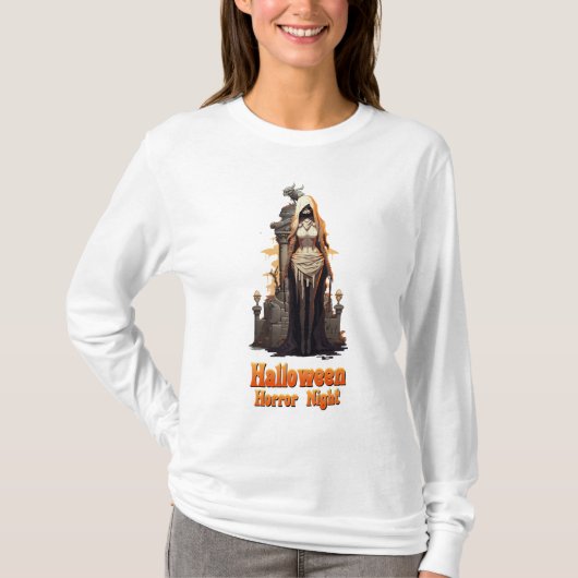 ハロウィーンの幽霊 Tシャツ (正面)