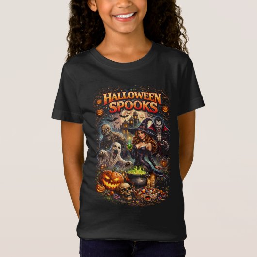 ハロウィーンの幽霊 Tシャツ (正面)