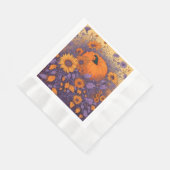 ハロウィーンの庭で 縁ありランチョンナプキン (角)