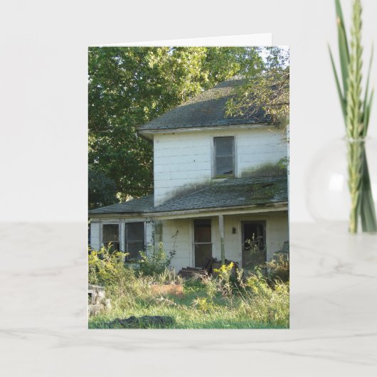 ハロウィーンの廃墟の家 カード (正面)