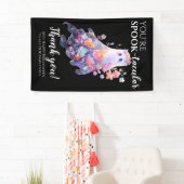 ハロウィーンの従業員ありがとう 横断幕 (インサイチュ)