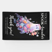 ハロウィーンの従業員ありがとう 横断幕 (横)