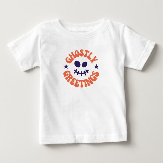 ハロウィーンの御挨拶 ベビーTシャツ (正面)