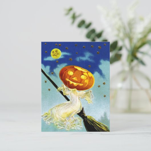 ハロウィーンの御挨拶！ ポストカード (スタンド正面)