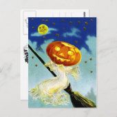 ハロウィーンの御挨拶! ポストカード (正面/裏面)