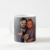 ハロウィーンの怖いおばけ コーヒーマグカップ (正面左)