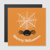 ハロウィーンの怖いクモのイラスト (正面/裏面)