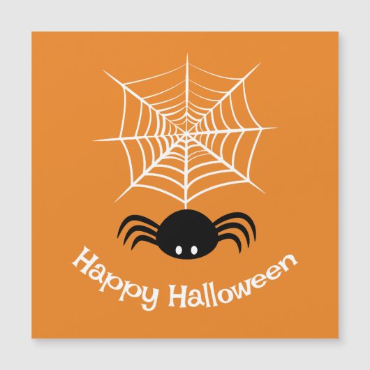 ハロウィーンの怖いクモのイラスト (正面)