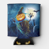 ハロウィーンの怖いシーン(5)カボチャ 缶クーラー (正面)