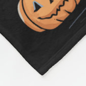 ハロウィーンの怖いスケルトンキリン幽霊 フリースブランケット (角)