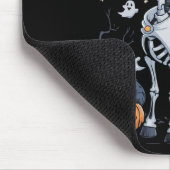 ハロウィーンの怖いスケルトンキリン幽霊 マウスパッド (コーナー)