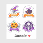 ハロウィーンの怖いステッカーコレクション シール (シート)