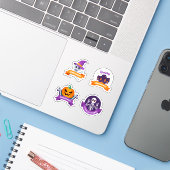 ハロウィーンの怖いステッカーコレクション シール (ノートパソコンとiPhone)