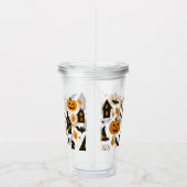 ハロウィーンの怖いパタ不気味ーン – & フェスティバル アクリルタンブラー (右)