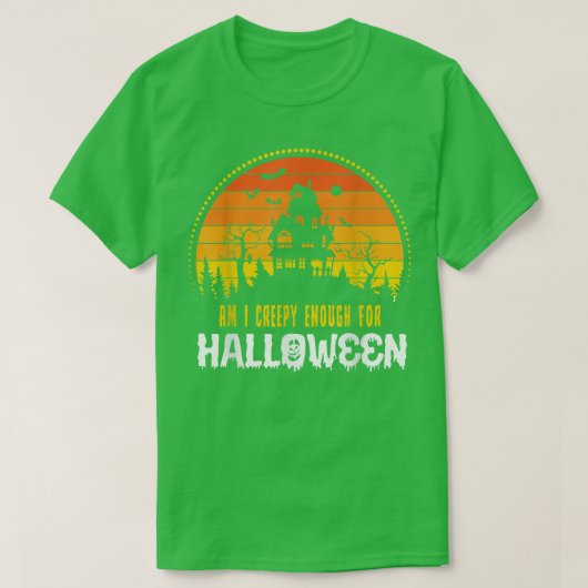 ハロウィーンの怖いブーには気味悪いかな Tシャツ (デザイン正面)