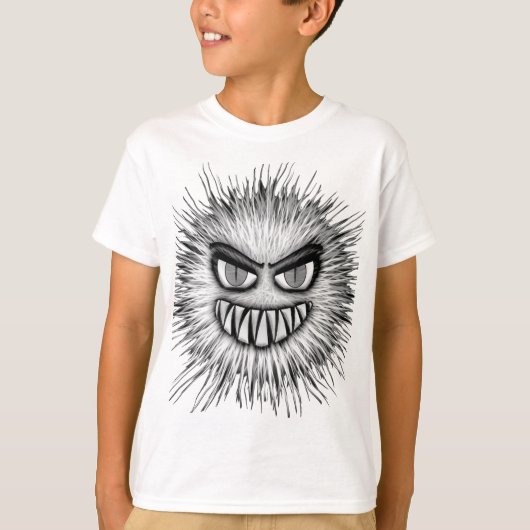 ハロウィーンの怖いモンスター Tシャツ (正面)