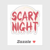 ハロウィーンの怖い夜の滴るステッカー シール (シート)