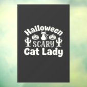 ハロウィーンの怖い猫の女性_1 ウィンドウサイン (シート3)