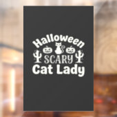 ハロウィーンの怖い猫の女性_1 ウィンドウサイン (シート2)