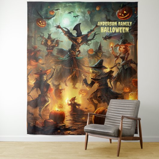 ハロウィーンの怖い魔女の吊るし飾り タペストリー (インサイチュ)