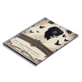 ハロウィーンの思い出をヴィンテージカラスで捉える ノートブック (左側)