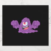 ハロウィーンの怪物 スパークリングワインラベル (シングルラベル)