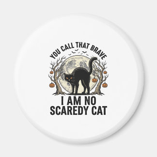 ハロウィーンの怯えた猫のビンテージ彫刻Tシャツデザイン マグネット