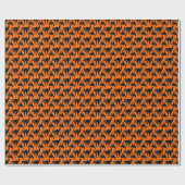 ハロウィーンの怯えた猫 ラッピングペーパー (フラット)