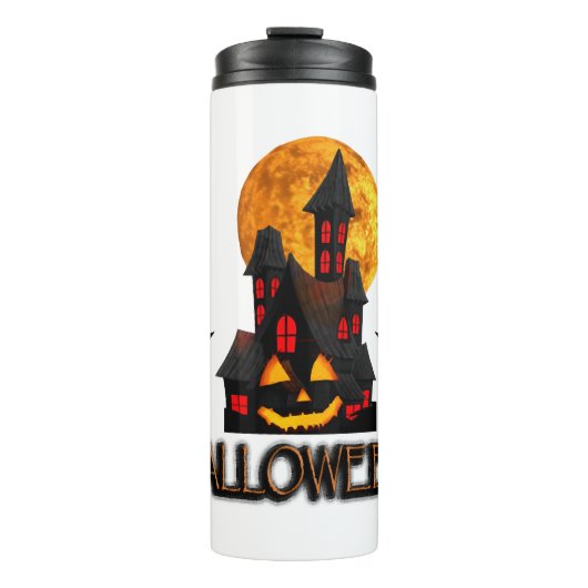 ハロウィーンの恋人、面白いハロウィーン、ハッピーハローウィン タンブラー (正面)