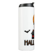 ハロウィーンの恋人、面白いハロウィーン、ハッピーハローウィン タンブラー (回転左)