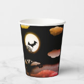 ハロウィーンの恐ろしい風景 紙コップ (裏面)