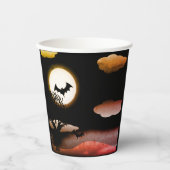 ハロウィーンの恐ろしい風景 紙コップ (正面)