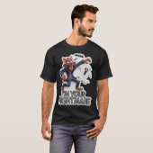 ハロウィーンの恐怖と狼男の幽霊 Tシャツ (正面フル)