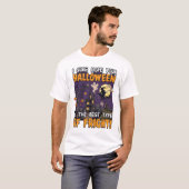 ハロウィーンの恐怖のお化け屋敷の魔女の幽霊_1 Tシャツ (正面フル)