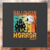 ハロウィーンの恐怖の夜の幽霊の家のベクター_1 ウィンドウサイン (シート2)