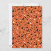ハロウィーンの悪い魔女カボチャのバイブ 招待状 (裏面)