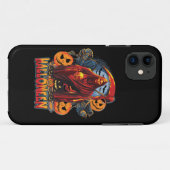 ハロウィーンの悪のスケルトン、カボチャ Case-Mate iPhoneケース (裏面(横))