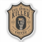 ハロウィーンの悪霊キラーコーヒーポーション シール (正面)
