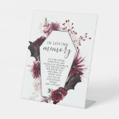 ハロウィーンの愛するメモリーサイン 台座サイン (正面)