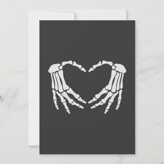 ハロウィーンの愛で最初の右のカップルのシャワー 招待状 (裏面)