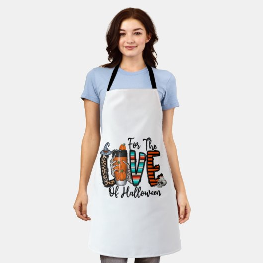 ハロウィーンの愛のために エプロン (着用した状態)