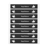 ハロウィーンの折り返しラのまわりにベル ラップアラウンド宛名ラベル (シート)