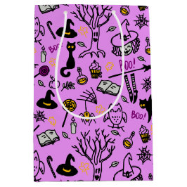 ハロウィーンの抱き枕。 ミディアムペーパーバッグ