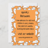 ハロウィーンの招待と幽霊 招待状 (正面)