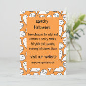 ハロウィーンの招待と幽霊 招待状 (スタンド正面)