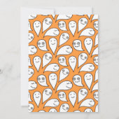 ハロウィーンの招待と幽霊 招待状 (裏面)